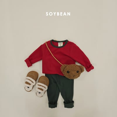 Soybean57｜(75cm-118cm) 撞色內刷毛套裝7