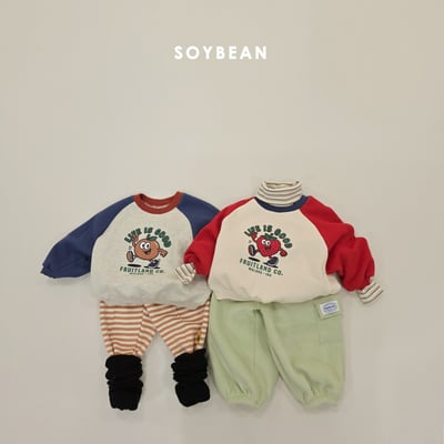 Soybean71｜(75cm-118cm) 印花撞色休閒上衣12