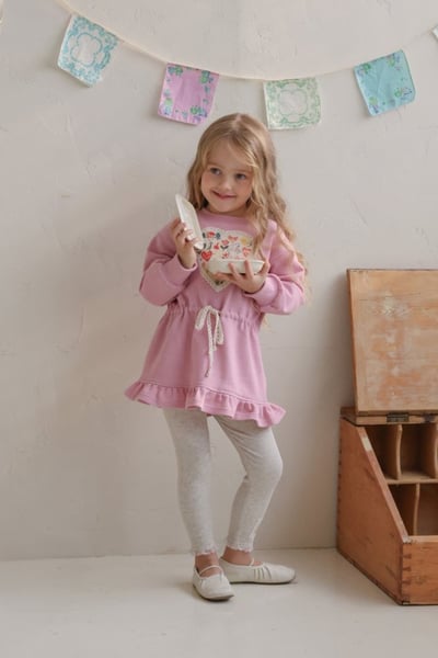 FLO11｜(75-140) 2色愛心碎花布洋裝15