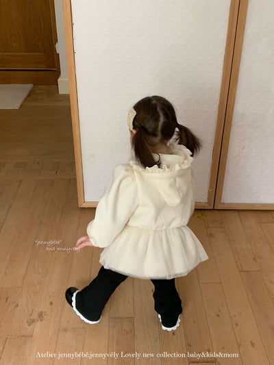 JE 644｜(80-110cm)  荷葉邊拉鍊外套13