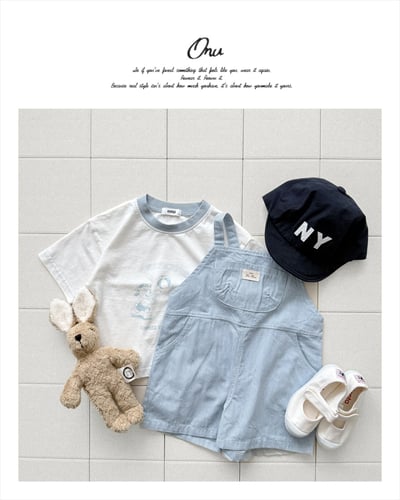 onu18｜(70cm-115cm) 兔子與熊印花上衣4