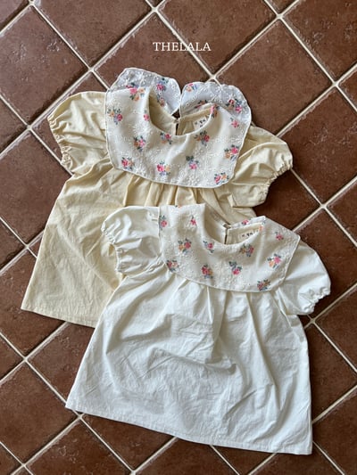 thelala55｜ (70-115) 玫瑰翻領洋裝6