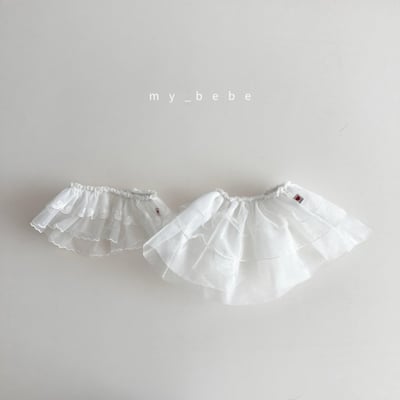 my_bebe25｜(80-120cm) 薄紗雙層裙6