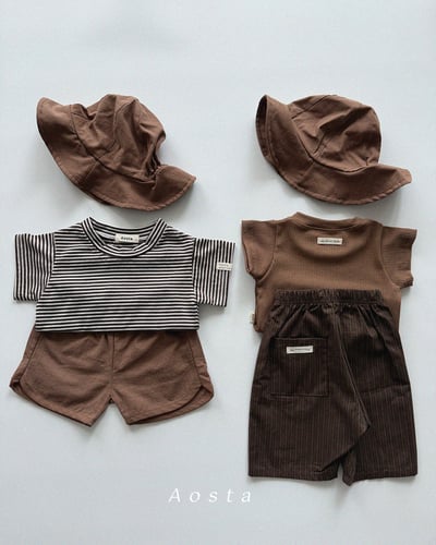 AOSTA09｜(6m-5y) 7色小標素色上衣15