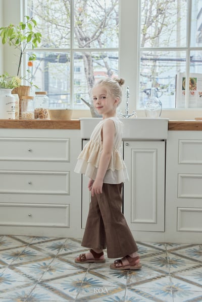 ROA31｜(6m-18m) 2色素面大喇叭褲8