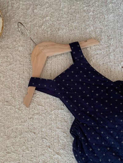 JE618｜(73cm-90cm) 小花舖棉吊帶褲/花邊領上衣21