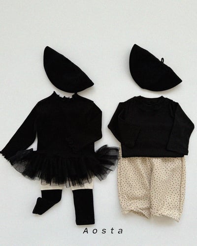 AOSTA37｜(6m-5y) 經典拚色緊身褲10