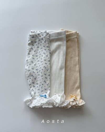 AOSTA39｜(6m-5y) 3款山茶花蕾絲邊褲1