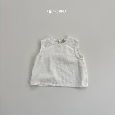 lala land32｜(3m-18m) 2色壓紋無袖背心5