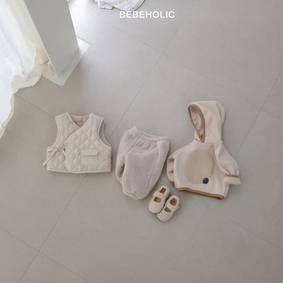 Bebe holic39｜(6m-18m) 絎縫夾層棉綁帶背心15