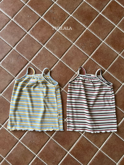 thelala36｜ (70-115) 條紋細肩洋裝1