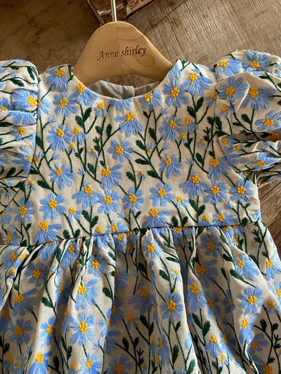 Anne Shirley38｜(3m-22m) 2色夏日刺繡花卉包屁衣22