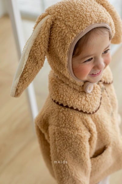 M-KIDS30｜(65-115cm) 2色滾邊縫線雙口袋刷毛外套12