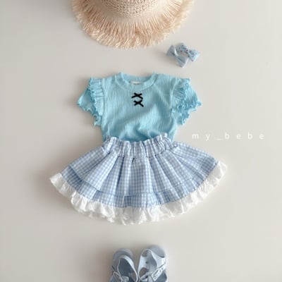 my_bebe27｜(80-120cm) 格紋蓬蓬褲裙19