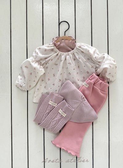 AOSTA58｜(6m-5y) 柔軟羊毛捲邊上衣16