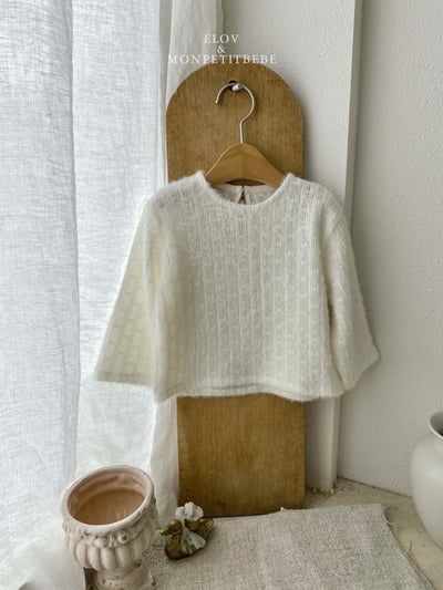 Monpetitbebe04｜(70cm-110cm) 針織羽毛上衣3