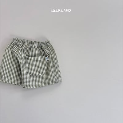 lala land66｜(75-120cm) 4色格紋短褲19