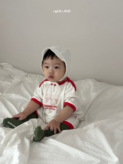 lala land29｜(3m-18m) 2色冰淇淋印花連身衣8