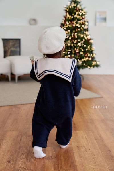 bebe nine13 (55cm-75cm) 2色水手領連身衣1