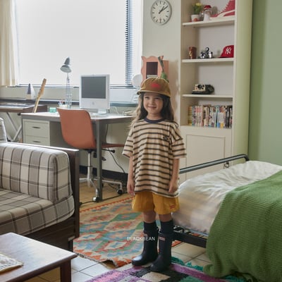 BEAN26｜(65-120cm) 雙色線條紋上衣7