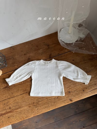 Marron06｜(1y-6y) 公主袖滾邊上衣12