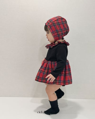 Cieldemaman15｜(3M~15M)  2色瑪麗格子連身裙9