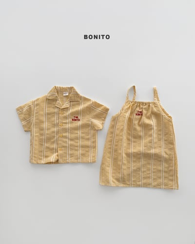 Bonito39｜(75cm-125cm) 3色編織格紋吊帶裙4