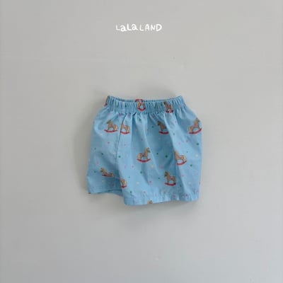 lala land19｜(3m-18m) 2色滿版小木馬短褲18