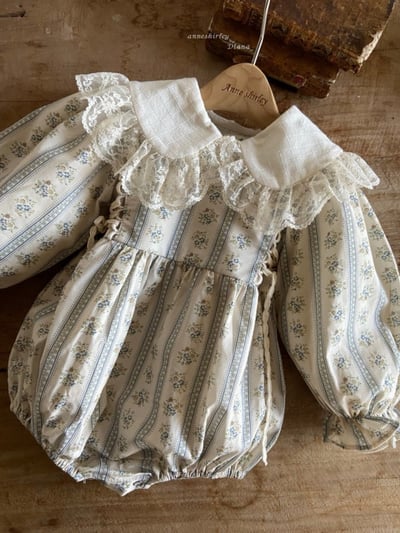 Anne Shirley13｜(3m-22m) 1色春日花卉滾邊包屁衣13