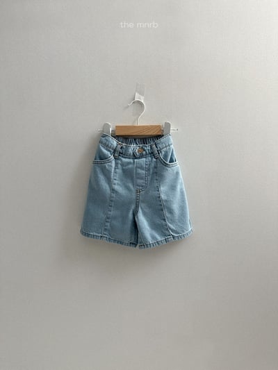 MiniRobe23｜(70-110) 壓紋牛仔短褲3