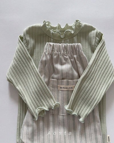 AOSTA42｜(6m-5y) 直條紋直筒長褲21