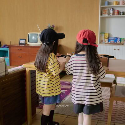 BEAN23｜(65-120cm) 拼色條紋上衣10