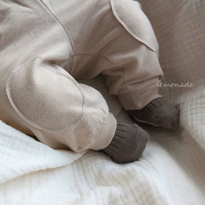 LEMONADE52｜(55cm-85cm) 2色素面拼布束口褲10