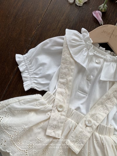 JE19｜(73-120cm) 花邊襯衫/吊帶包屁裙11