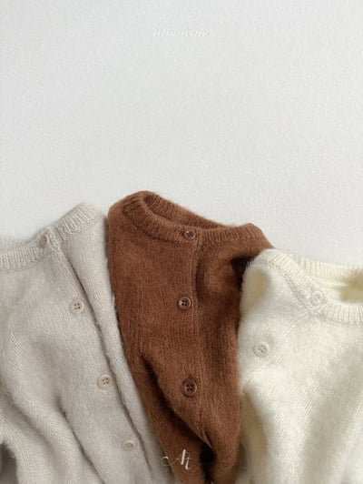 Atomeme29｜(70cm-110cm) 簡約毛絨針織開襟外套3