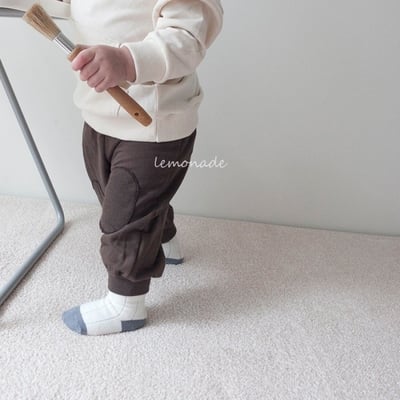 LEMONADE52｜(55cm-85cm) 2色素面拼布束口褲18