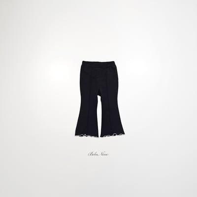 bebe nine18  (65cm-115cm) 2色木耳邊喇叭褲5