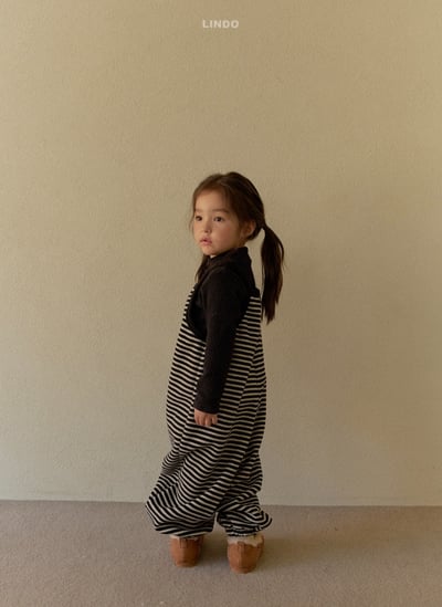 Lindo42｜(80cm-125cm) 高領波點小標上衣17