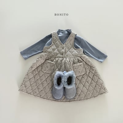 Bonito32｜(75cm-125cm) 素面高領上衣11