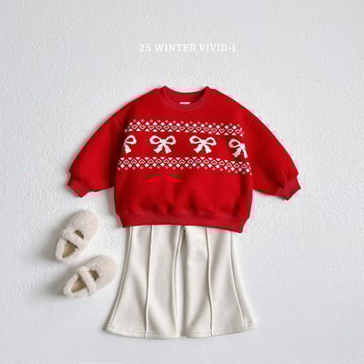 vivid83｜(78cm-125cm) 蝴蝶結印花休閒上衣4