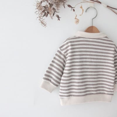 LEMONADE50｜(55cm-85cm) 2色有領條紋上衣8