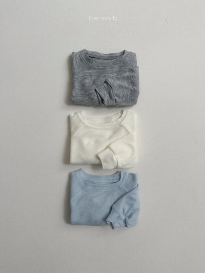 MiniRobe37｜(70-110) 華夫格寬鬆長袖上衣9