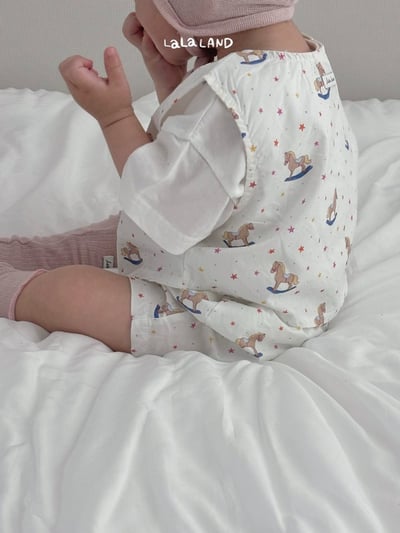 lala land19｜(3m-18m) 2色滿版小木馬短褲9