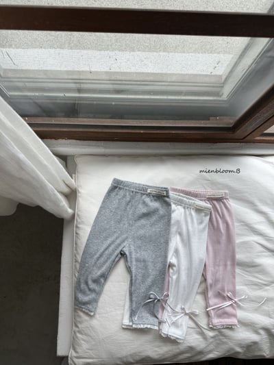 Bloom.b34｜(0m-7y) 蕾絲緞帶緊身褲14