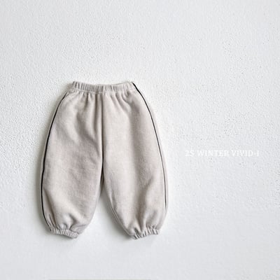 vivid06｜(78cm-125cm) 絨面線條縮口褲3