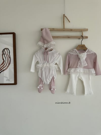 Bloom.b39｜(0m-7y) 蕾絲裙擺上衣5