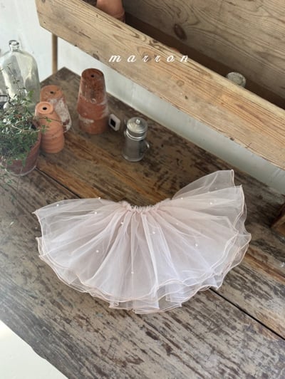 Marron20｜(1y-6y) 珍珠薄紗裙4