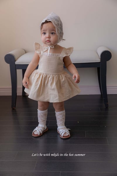 M-KIDS57｜(65-115cm) 無根蕾絲長襪5