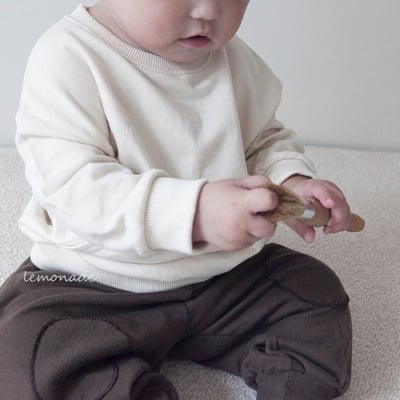 LEMONADE52｜(55cm-85cm) 2色素面拼布束口褲22