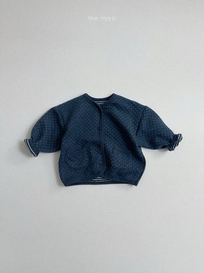 MiniRobe50｜(70-110) 菱格紋雙口袋開襟外套8